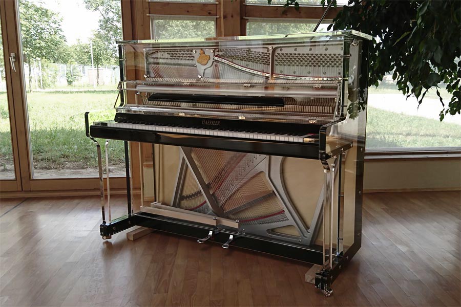 The Crystal Upright Piano Quadrille in Leipzig, Germany by Blüthner